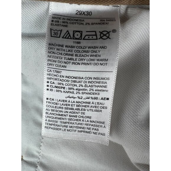 Old Navy Mens Ultimate Slim Built-In Flex Khaki Pants 29x30 Cotton Blend - Picture 6 of 13